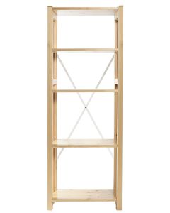Classic avohylly, 54 cm leveä, luonnonväri tai valkolakattu, useita korkeuksia