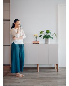 Fuuga senkki, cashmere, tammijalat, Terrazzo kansitaso