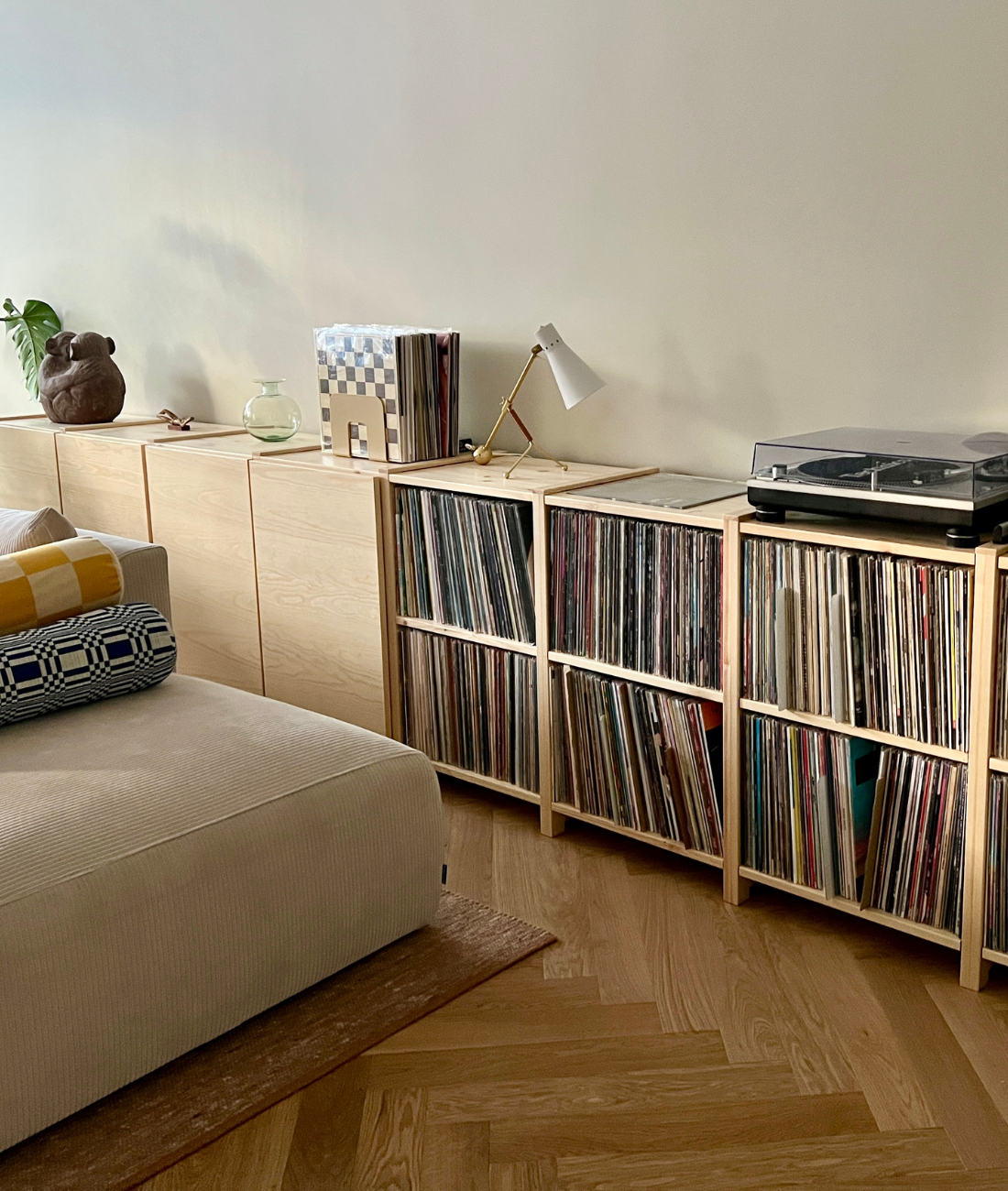 Leveä Lundia Classic LPlevy-hylly