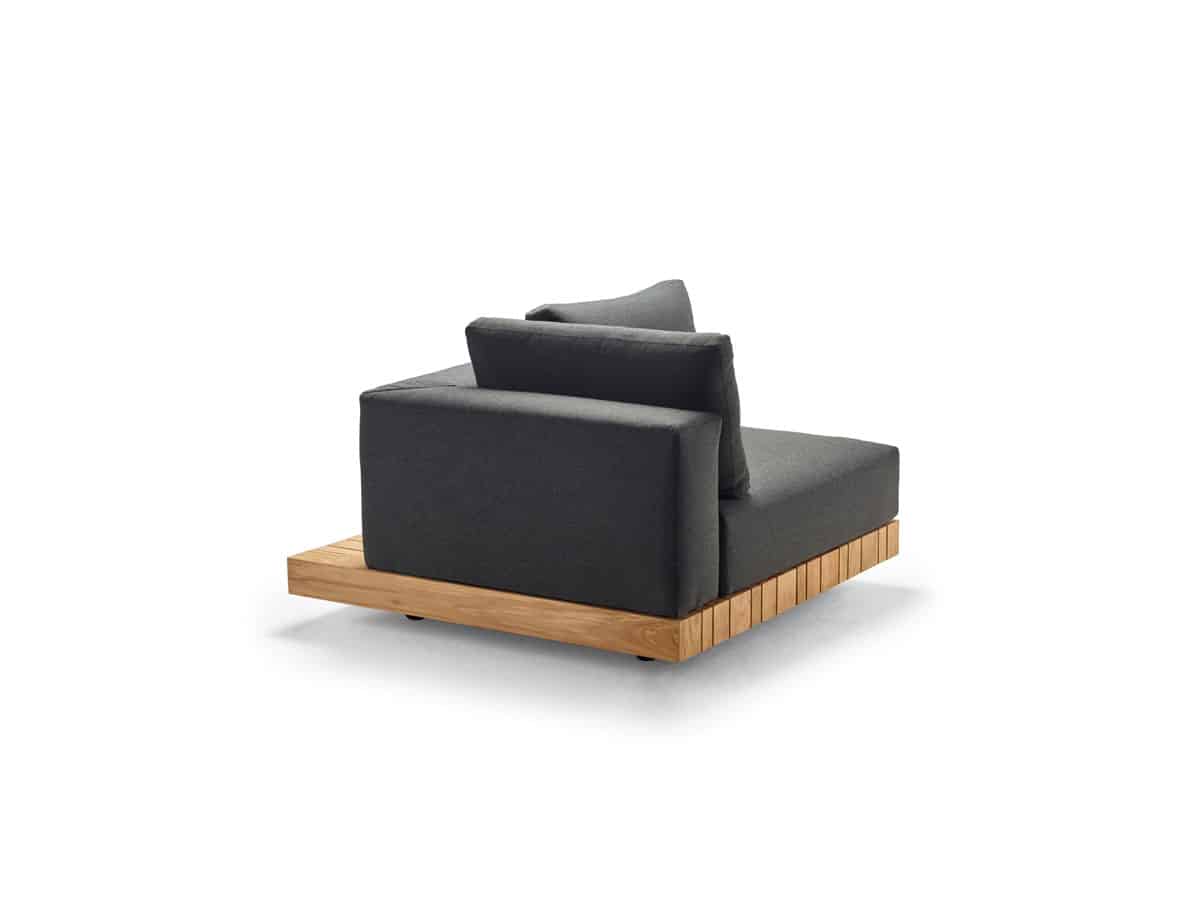 PLATEAU L Module Corner right, incl. Cushions standard / weatherproof