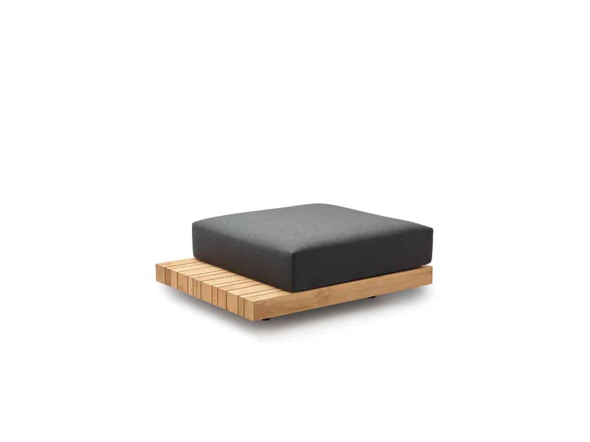 PLATEAU S Module Footstool, incl. Cushions standard / weatherproof